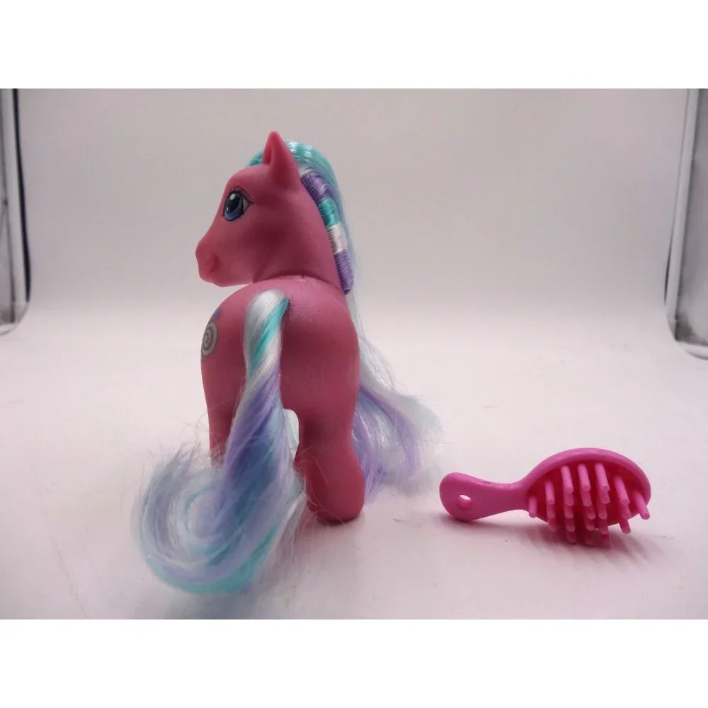MLP My‎ Little Pony G3 TOOLA-ROOLA- Spirals And Hearts Toy and Brush 2002